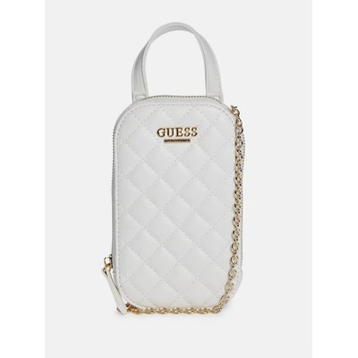 Guess dámská kabelka crossbody Quilted Phone bílá