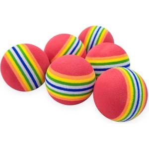 Slazenger Multicolored Practice Foam Balls Pack of 6 -