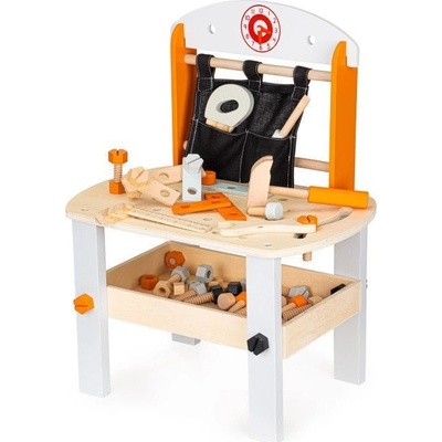 Eco Toys dřevěná dílna s nářadím bílá