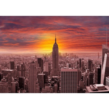 Image 1 of Enjoy - Puzzle Sunset Over New York Skyline - 1 000 piese