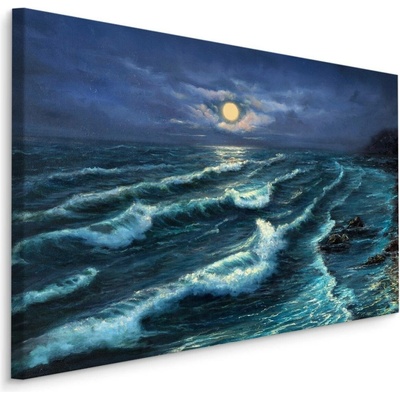 Plátno Mořské Vlny A Měsíc Varianta: 70x50