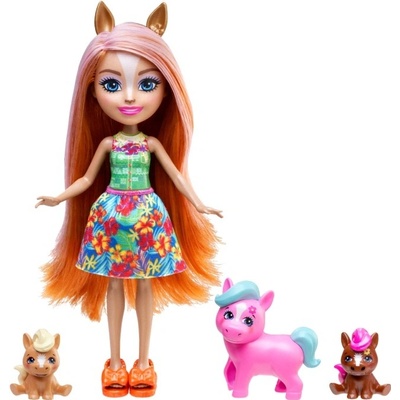 Mattel Enchantimals PENSEE PONY a její rodina HXB99