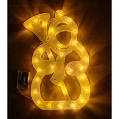 Foxter Svítící LED sněhulák XXL 42 cm teplá bílá