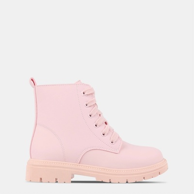 Miso Обувки Miso Kids' Lace-Up Hiker Rugged Boots - Pink