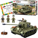 Stavebnice Sluban Sluban B0860 Střední tank 2v1 a protiletecké dělo