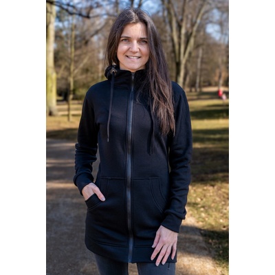 Jsem máma Dámská dlouhá mikina na zip s kapucí černá – Zbozi.Blesk.cz