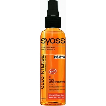 Syoss Oleo Intense Thermo Care Termoaktívna starostlivosť s olejom, pre veľmi suché a lámavé vlasy, Nezaťažujúca kúra v spreji 150 ml