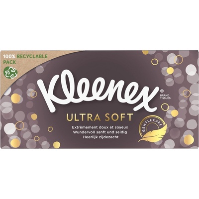 Kleenex Ultra Soft Box papírové kapesníky 3-vrstvové 64 ks