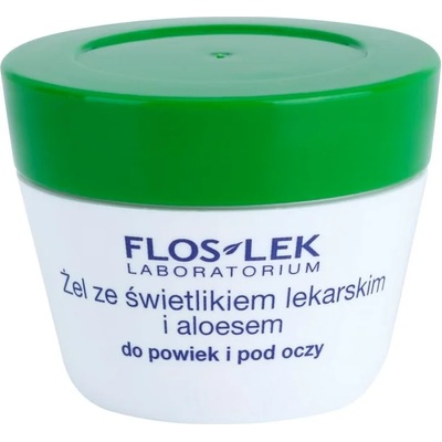 FlosLek Laboratorium Eye Care гел за околоочната зона с очанка и алое вера 10 гр