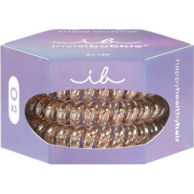 Invisibobble SLIM PREMIUM Bronze me Pretty 3ks