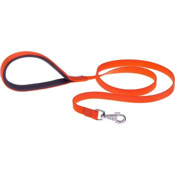 Ferplast Daytona Lead - Повод за кучета с ергономична форма на дръжката, 15мм/120 см. - оранжев