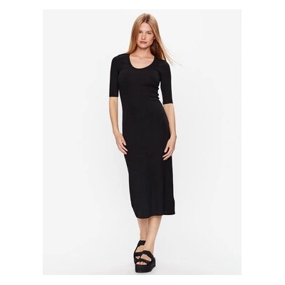 Calvin Klein Плетена рокля K20K205752 Черен Slim Fit (K20K205752)