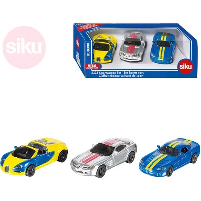 Siku Super 6323 Bugatti Veyron Mercedes McLaren SLR Dodge Viper
