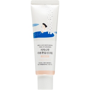 ROUND LAB Birch Juice Tone-up Sunscreen тониращ слънцезащитен флуид за освежаване и хидратация SPF 50+ 50ml