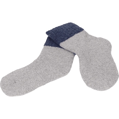 Детски зимни вълнени чорапи в сиво