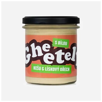 České Ghíčko Gheetella Kešu & lískový ořech s bílou čokoládou 320 g