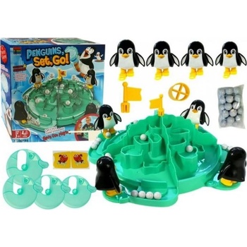 LEAN Toys Penguin Glacier Snowball Board Game (4286)