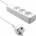 ProXtend Danish Power Strip 3-way 5M EDB plug White