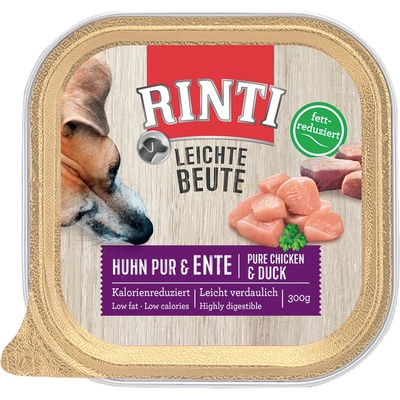 RINTI 18х300г Leichte Beute RINTI, консервирана храна за кучета - пиле и патешко