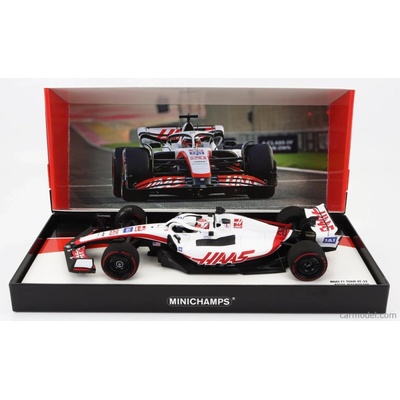 Minichamps Haas F1 Vf-22 Ferrari Team Haas N 20 5th Bahrain Gp 2022 Kevin Magnussen Bílá Černá Červená 1:18
