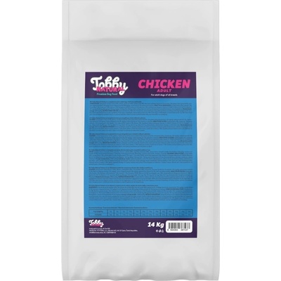 Tobby Natural Adult Dog Chicken 14 kg