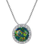 Silenti Jewelry Сребърно колие "Надмощие" - Зелен