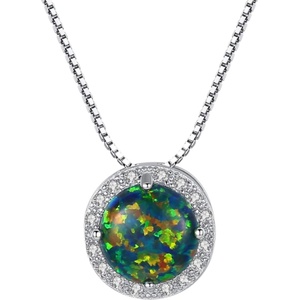 Silenti Jewelry Сребърно колие "Надмощие" - Зелен
