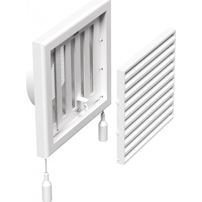 Dalap Plastová 154 x 154 mm a prírubou 100 mm