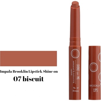 IMPALA Cosmetics BROOKLYN дълготраено червило, Shine on Me, Номер 07, Biscuit