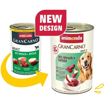 Animonda Gran Carno Adult hovädzie & jeleň & jablko 6 x 400 g