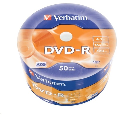 Verbatim DVD-R (50-Pack) 16x WRAP 4.7GB MATT (43788)