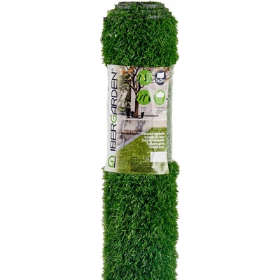 IBERGARDEN Umělá tráva na balkon, role, výš, 2,2 cm, 1 x 2 m zelená