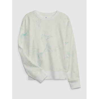 GAP Детски суитшърт с нежна батика GAP GAP | Byal | Момчешки | 104/110