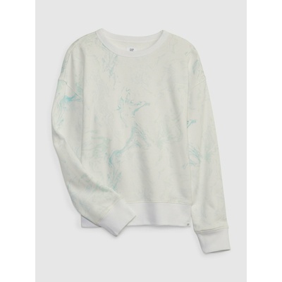 GAP Детски суитшърт с нежна батика GAP GAP | Byal | Момчешки | 104/110