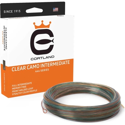 Cortland Muškařská Šnůra 444 Classic Intermediate Clear Camo Fresh/Salt WF 90ft Aftma: #7