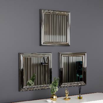 ASIR GROUP К-кт 3x Огледало OTTO 40x40 см сребрист (AS1770)