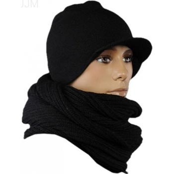 Čiapka pánska so šiltom čierna 002