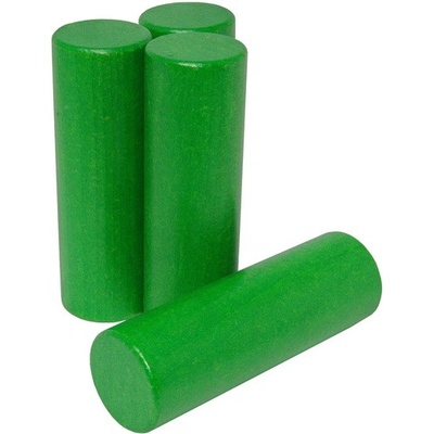 DrKO Dřevěný válec 12 cm 1ks zelená