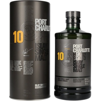 Bruichladdich Port Charlotte Heavily Peated 10y 50% 0,7 l (tuba)