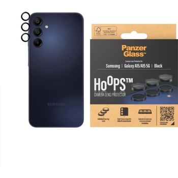 Panzer Стъклен протектор за камера PanzerGlass Hoops за Samsung Galaxy A15 / А15 5G - Черен