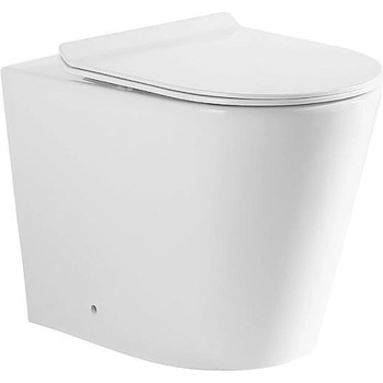 Inter Ceramic Стояща тоалетна чиния ICC 5437 TORNADO, седалка и капак, порцелан, бял гланц, 56x43x37см (5437 TORNADO)