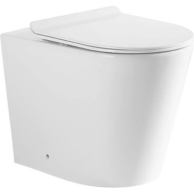 Inter Ceramic Стояща тоалетна чиния ICC 5437 TORNADO, седалка и капак, порцелан, бял гланц, 56x43x37см (5437 TORNADO)