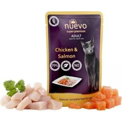 NUEVO cat Adult Chicken & Salmon 16 x 85 g