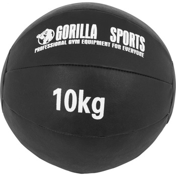 Gorilla Sports Kožený medicinbal 10 kg