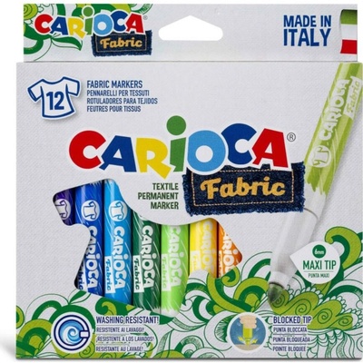 CARIOCA Fabricart farby na textil 12 ks