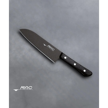 MAC Нож Сантоку 170 мм с незалепващо флорно покритие - прецизно рязане без усилие (bf-sk-65)