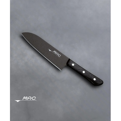 MAC Нож Сантоку 170 мм с незалепващо флорно покритие - прецизно рязане без усилие (bf-sk-65)