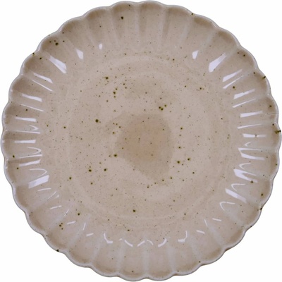 House Doctor Dezertní talíř Scallop Rose, růžová barva, keramika
