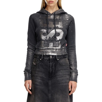 Diesel F-Slimmy-Hood-P6 Sweat-Shirt čierna