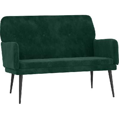 vidaXL Velvet tmavě zelená 108x79x79 cm